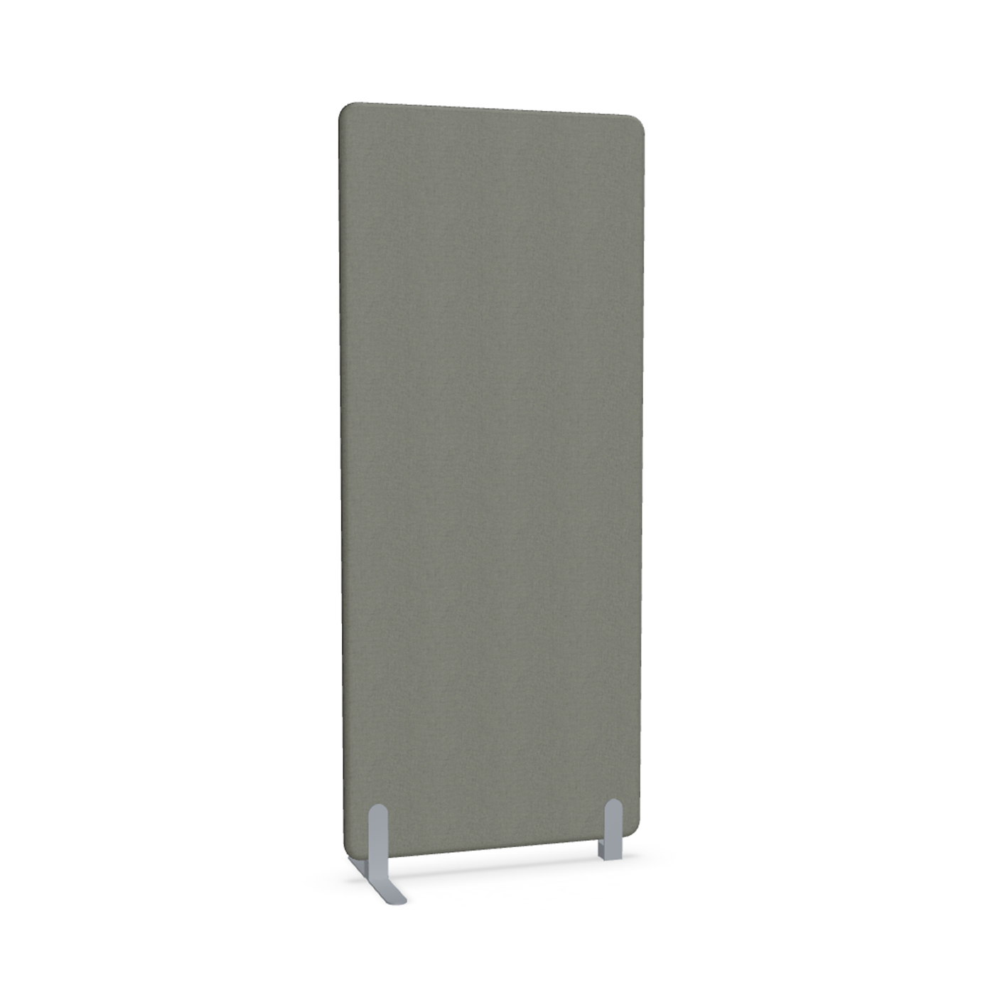 Image of Trennwand Mdd Sonic 80x185 cm, Freistehender Fuss und Distanzfuss, Anthrazit/Silbergrau, Neu