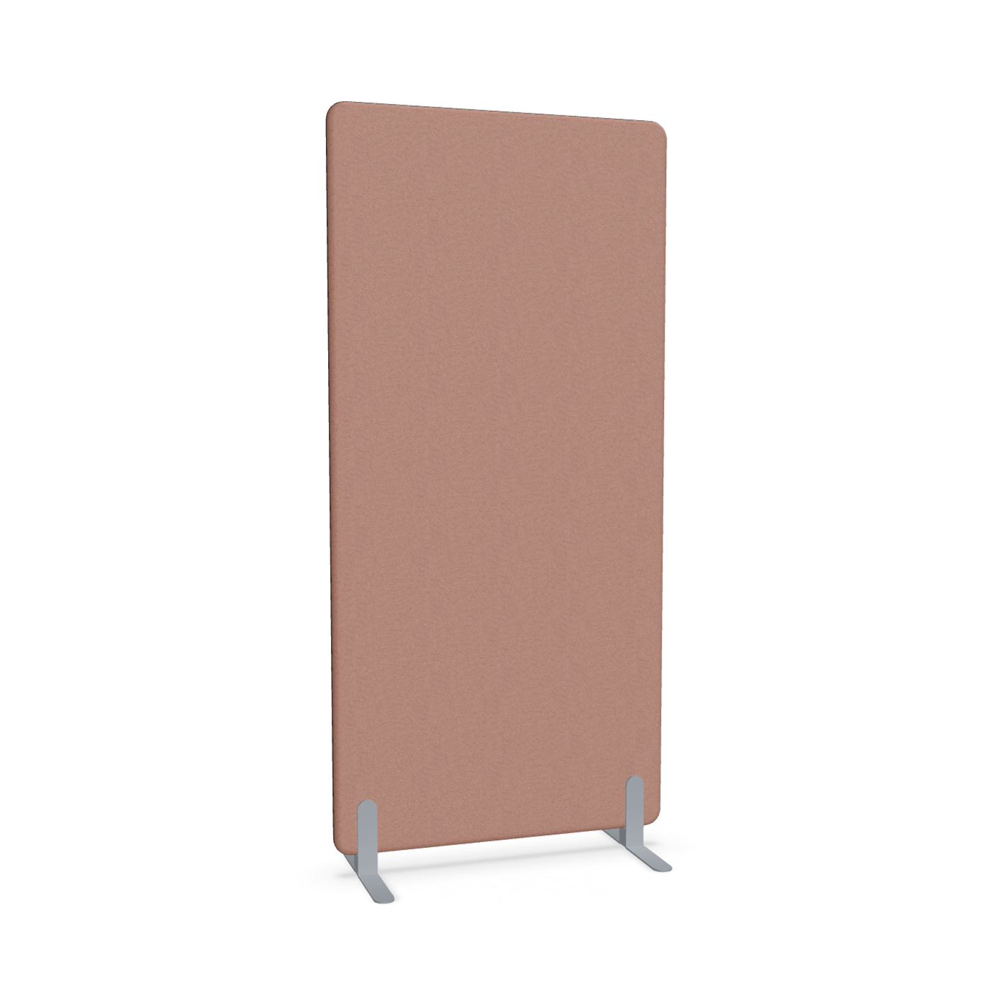 Image of Trennwand Mdd Sonic 90x185 cm, Freistehende Füsse, Rosa/Silbergrau, Neu