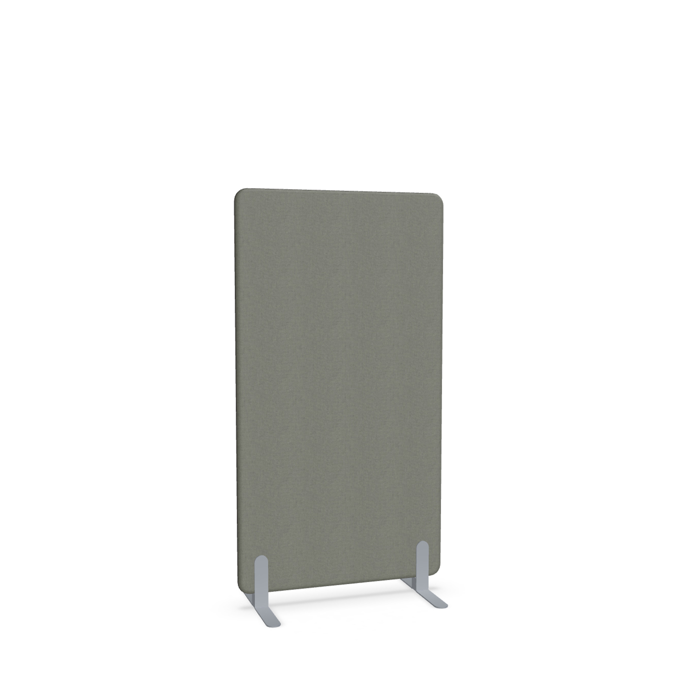 Image of Trennwand Mdd Sonic 80x145 cm, Freistehende Füsse, Anthrazit/Silbergrau, Neu