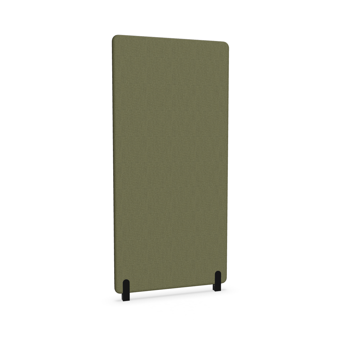 Image of Trennwand Mdd Sonic 90x185 cm, Distanzfüsse, Olivgrün/Schwarz, Neu