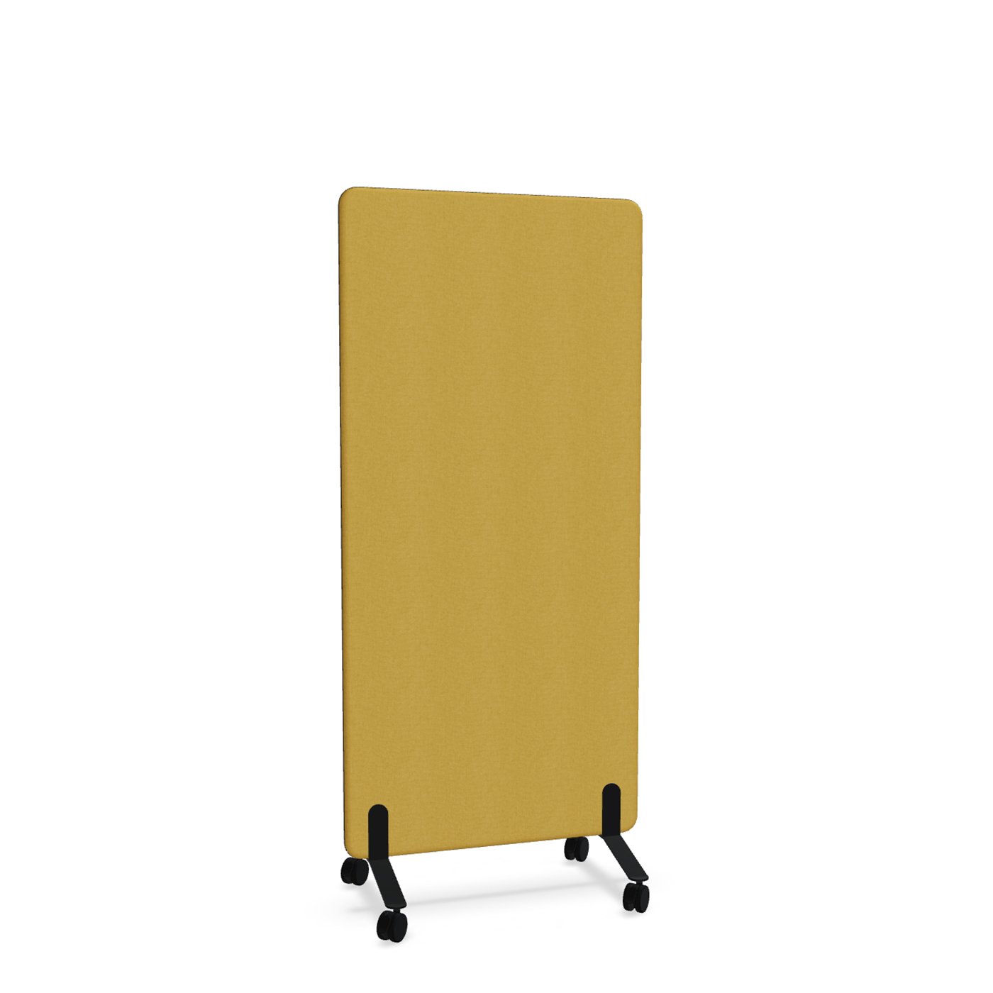Image of Trennwand Mdd Sonic 80x165 cm, auf Rollen, Gelb/Schwarz, Neu