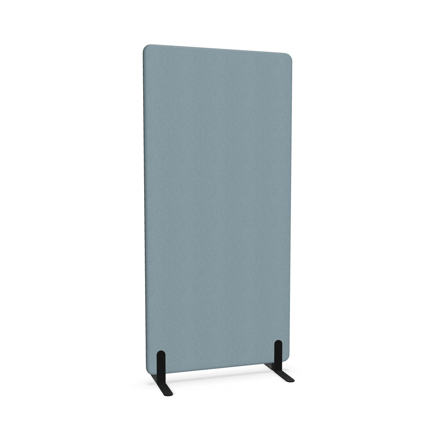 Image of Trennwand Mdd Sonic 90x185 cm, Freistehende Füsse, Blau/Schwarz, Neu
