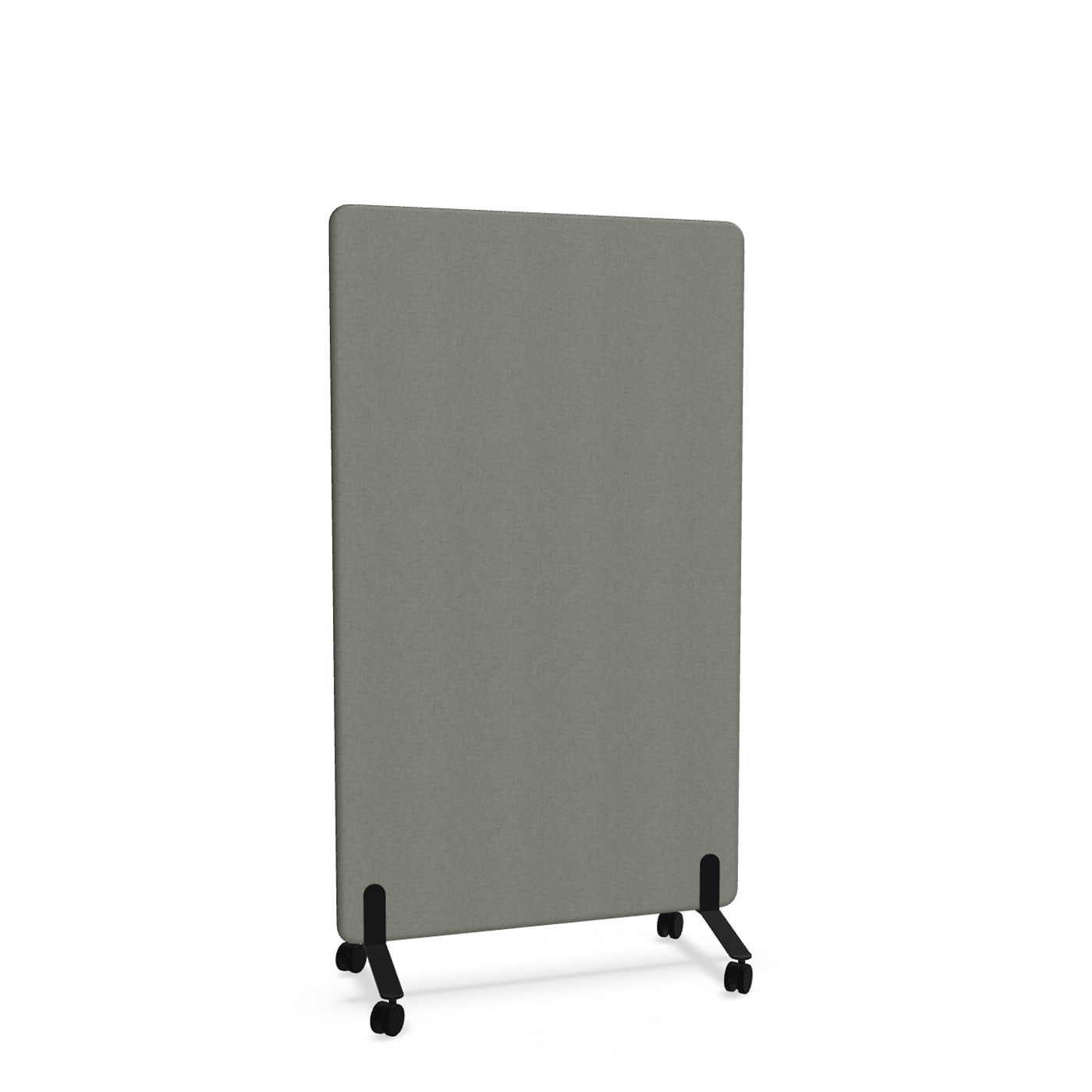 Image of Trennwand Mdd Sonic 100x165 cm, auf Rollen, Anthrazit/Schwarz, Neu