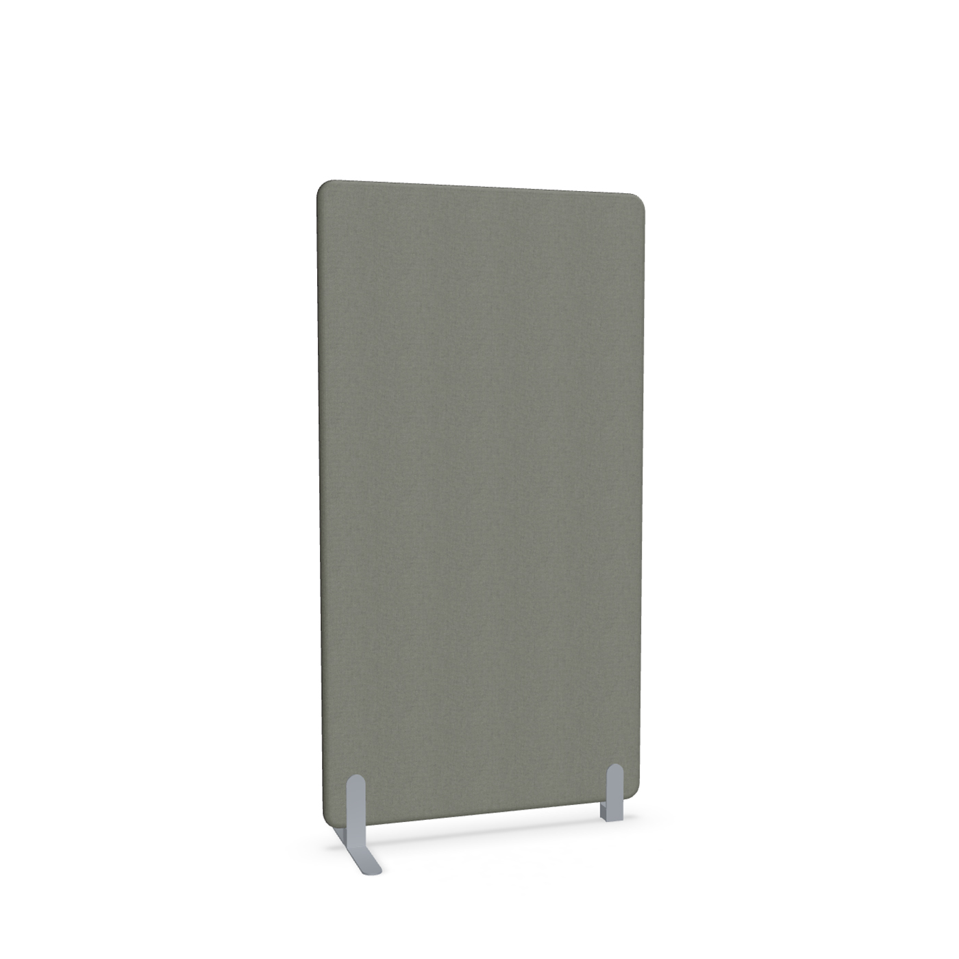 Image of Trennwand Mdd Sonic 90x165 cm, Freistehender Fuss und Distanzfuss, Anthrazit/Silbergrau, Neu