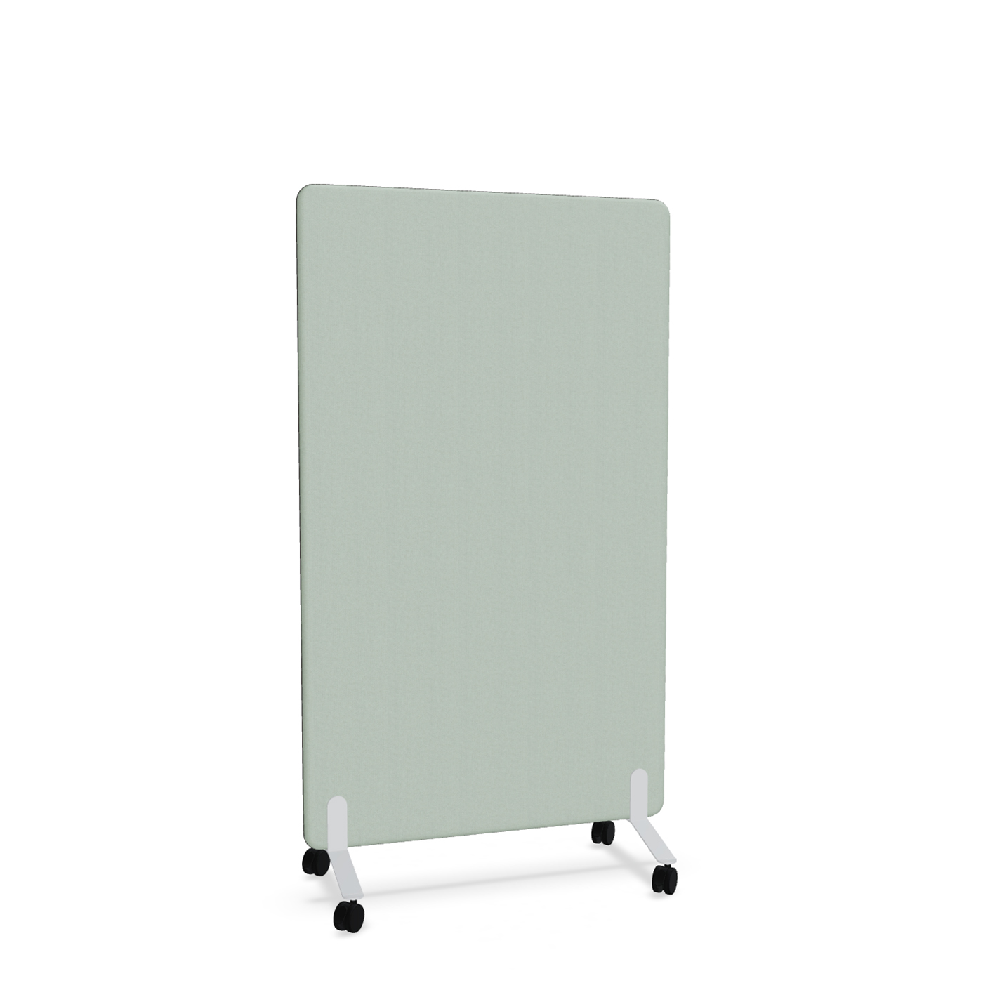 Image of Trennwand Mdd Sonic 100x165 cm, auf Rollen, Grün/Weiss, Neu