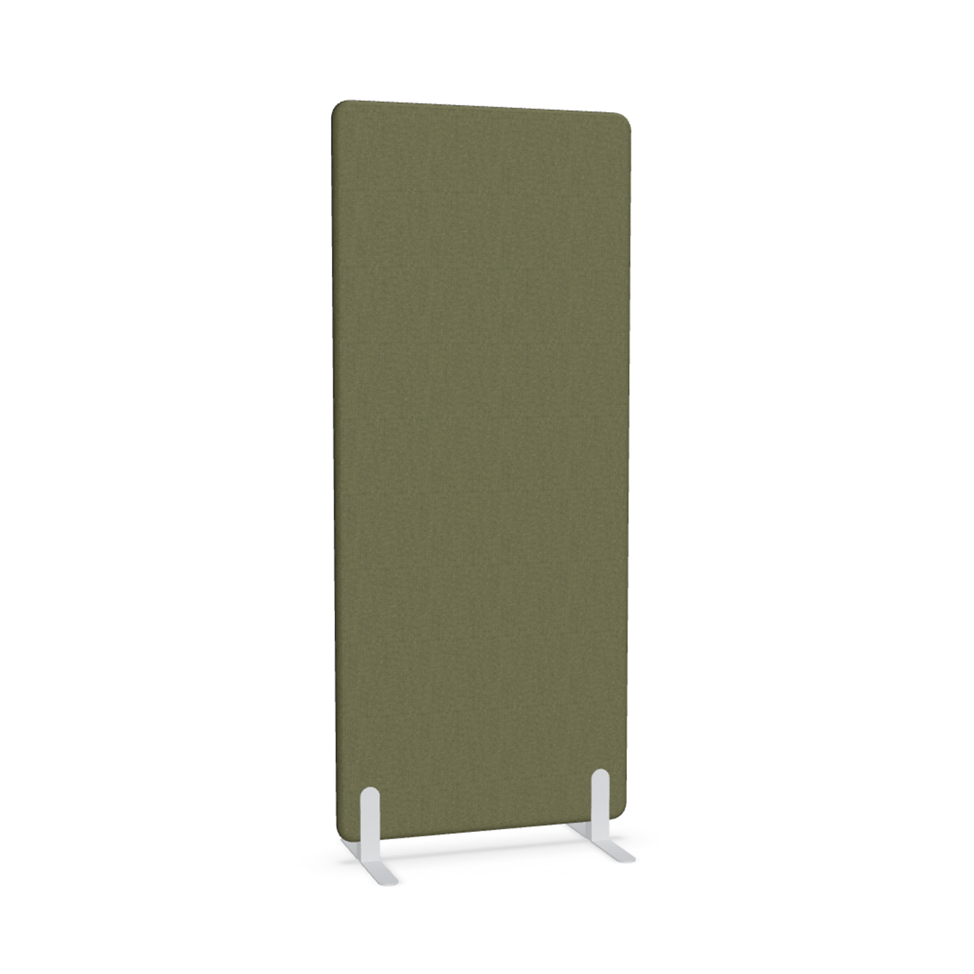 Image of Trennwand Mdd Sonic 80x185 cm, Freistehende Füsse, Olivgrün/Weiss, Neu