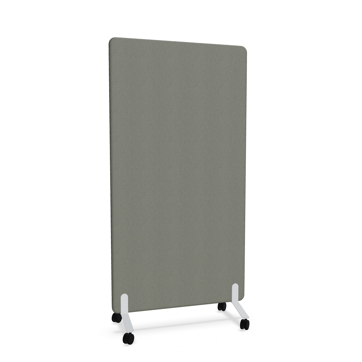 Image of Trennwand Mdd Sonic 100x185 cm, auf Rollen, Anthrazit/Weiss, Neu