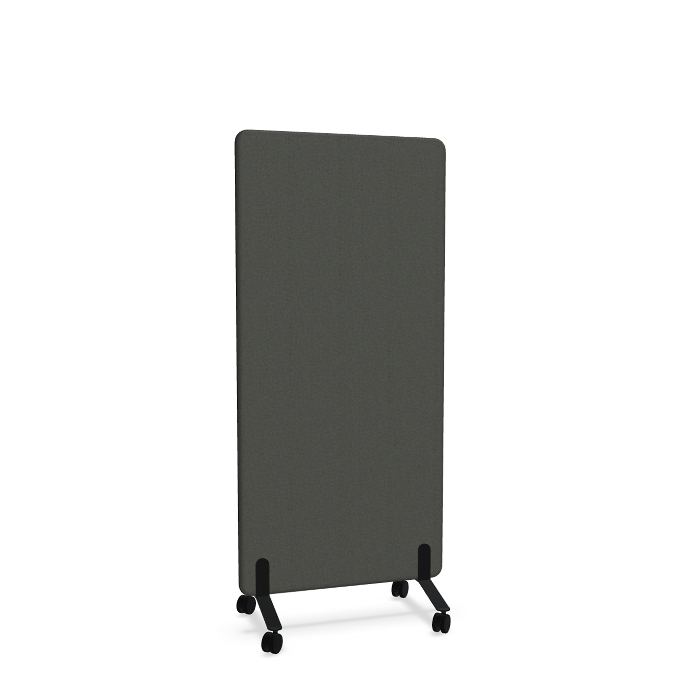 Image of Trennwand Mdd Sonic 80x165 cm, auf Rollen, Schwarz/Schwarz, Neu