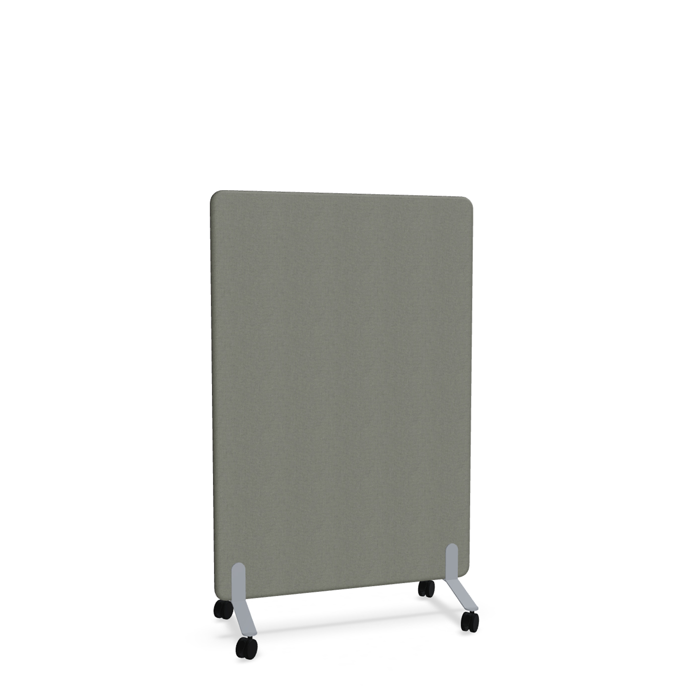 Image of Trennwand Mdd Sonic 100x145 cm, auf Rollen, Anthrazit/Silbergrau, Neu