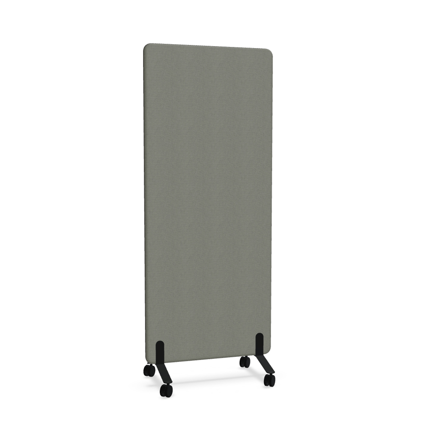 Image of Trennwand Mdd Sonic 80x185 cm, auf Rollen, Anthrazit/Schwarz, Neu