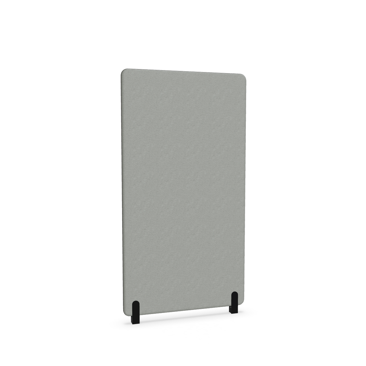 Image of Trennwand Mdd Sonic 90x165 cm, Distanzfüsse, Grau/Schwarz, Neu