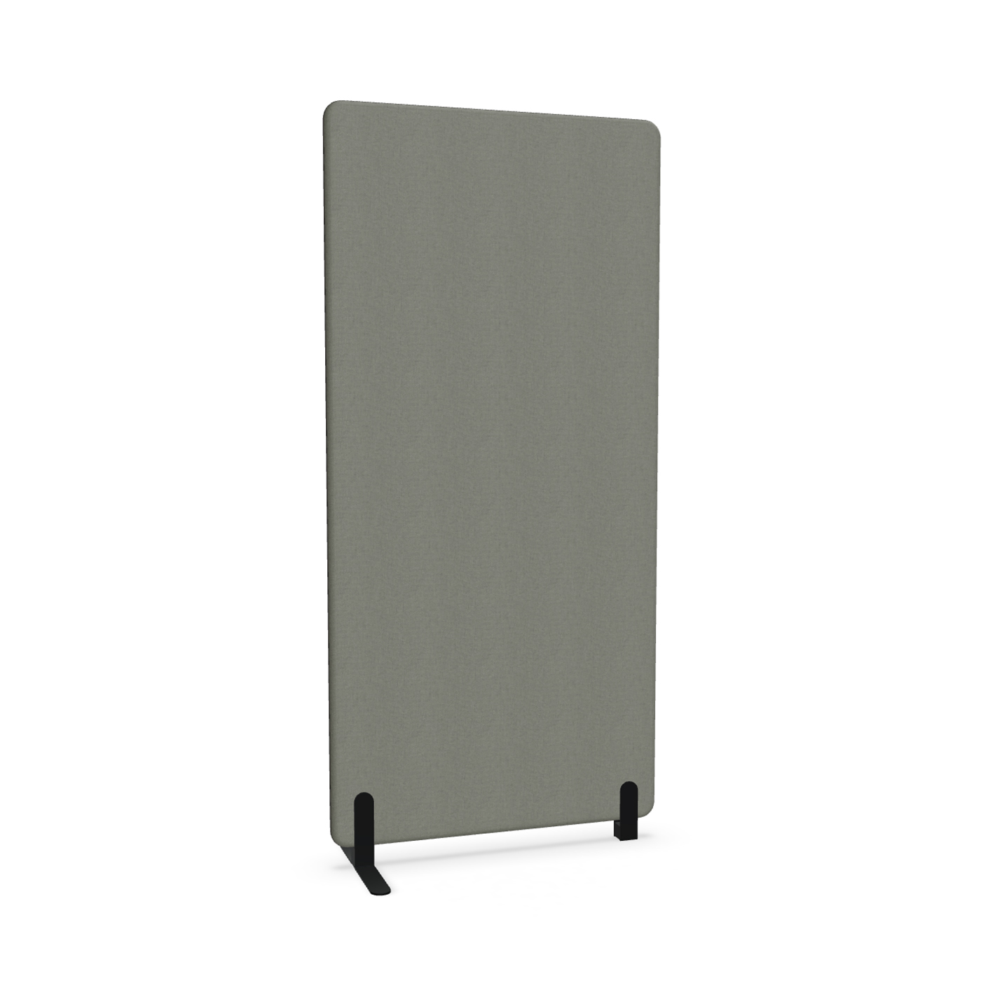 Image of Trennwand Mdd Sonic 90x185 cm, Freistehender Fuss und Distanzfuss, Anthrazit/Schwarz, Neu