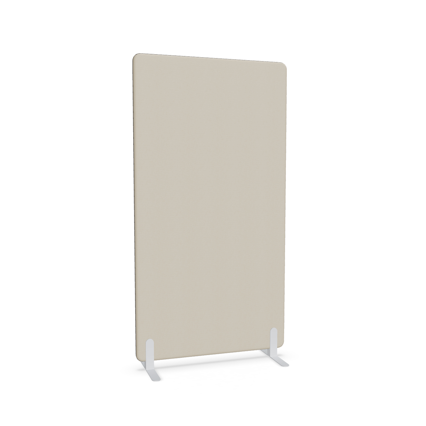 Image of Trennwand Mdd Sonic 100x185 cm, Freistehende Füsse, Beige/Weiss, Neu