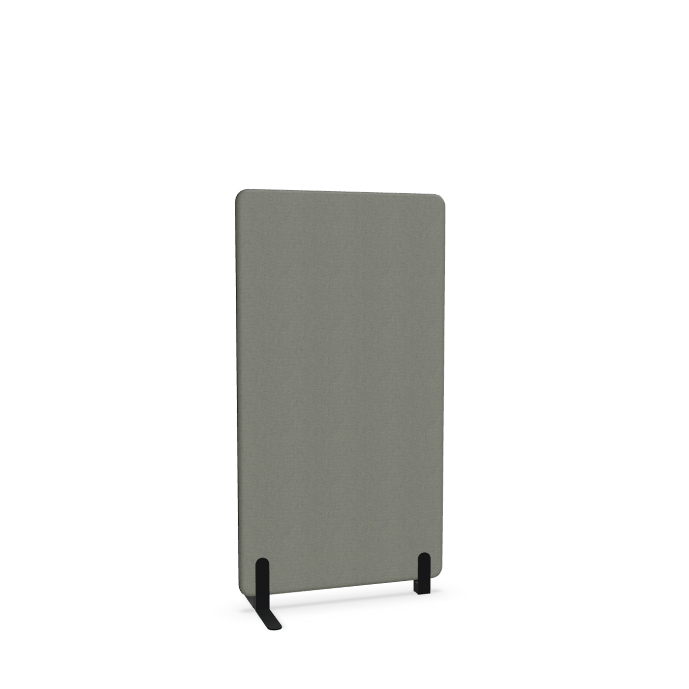 Image of Trennwand Mdd Sonic 80x145 cm, Freistehender Fuss und Distanzfuss, Anthrazit/Schwarz, Neu