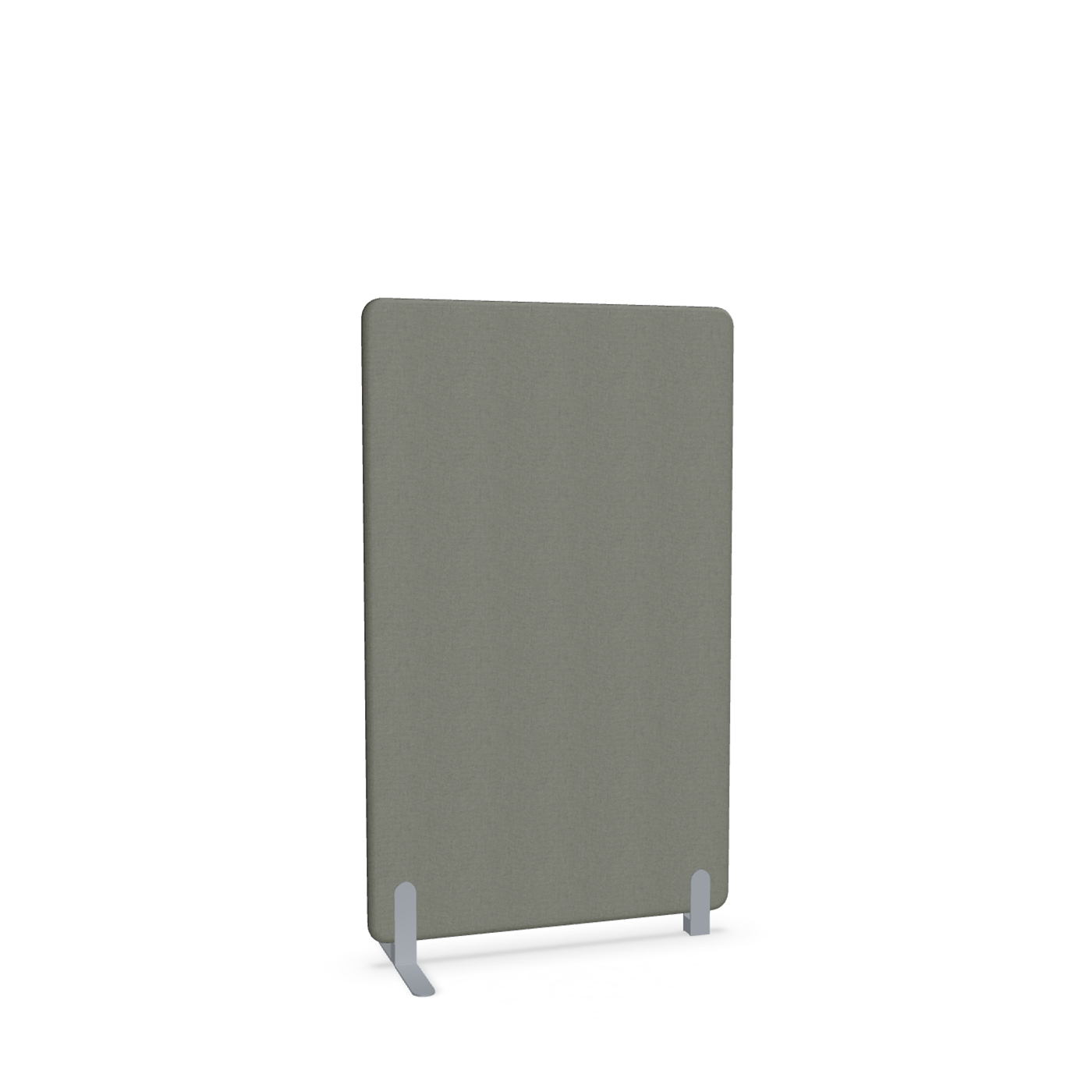 Image of Trennwand Mdd Sonic 90x145 cm, Freistehender Fuss und Distanzfuss, Anthrazit/Silbergrau, Neu