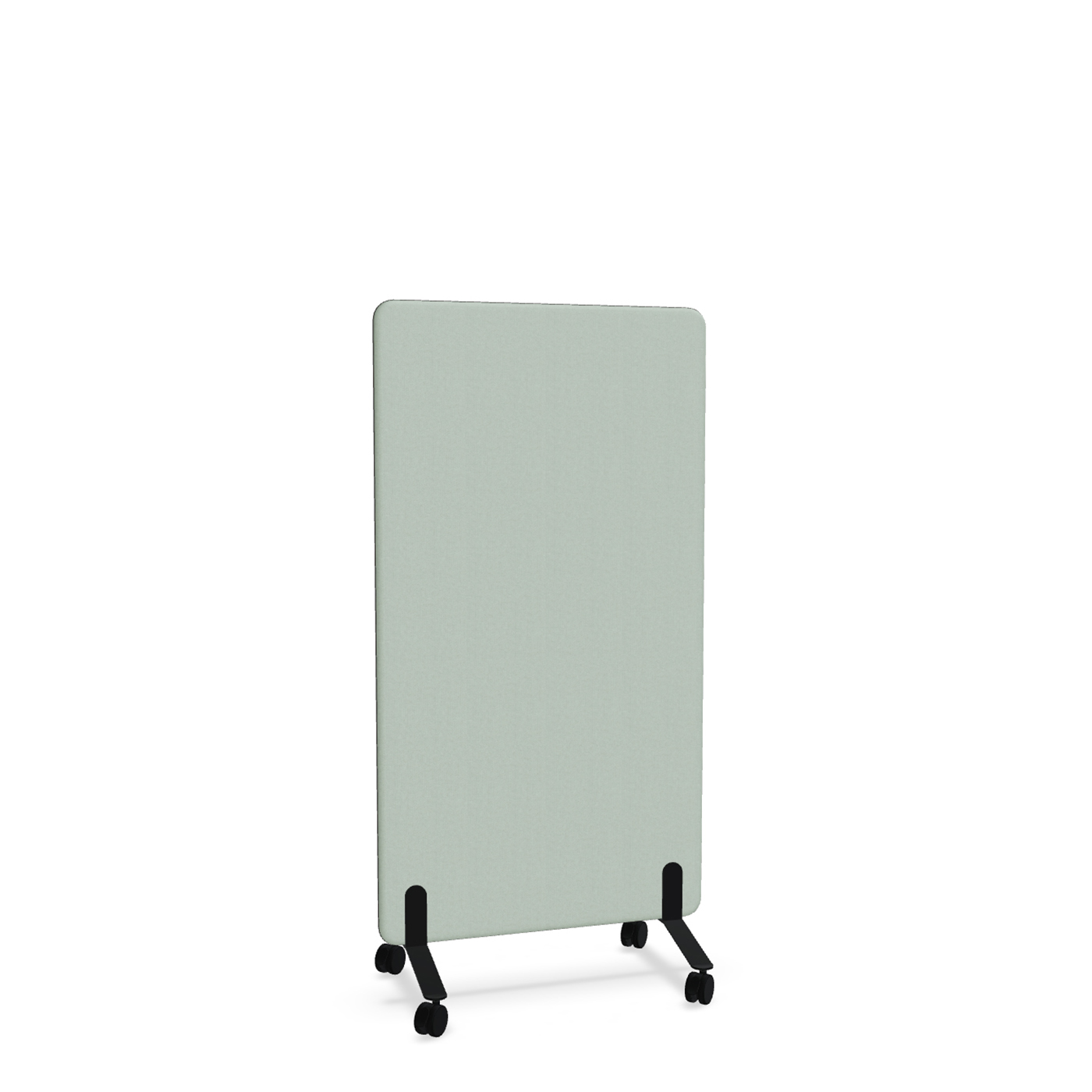 Image of Trennwand Mdd Sonic 80x145 cm, auf Rollen, Grün/Schwarz, Neu
