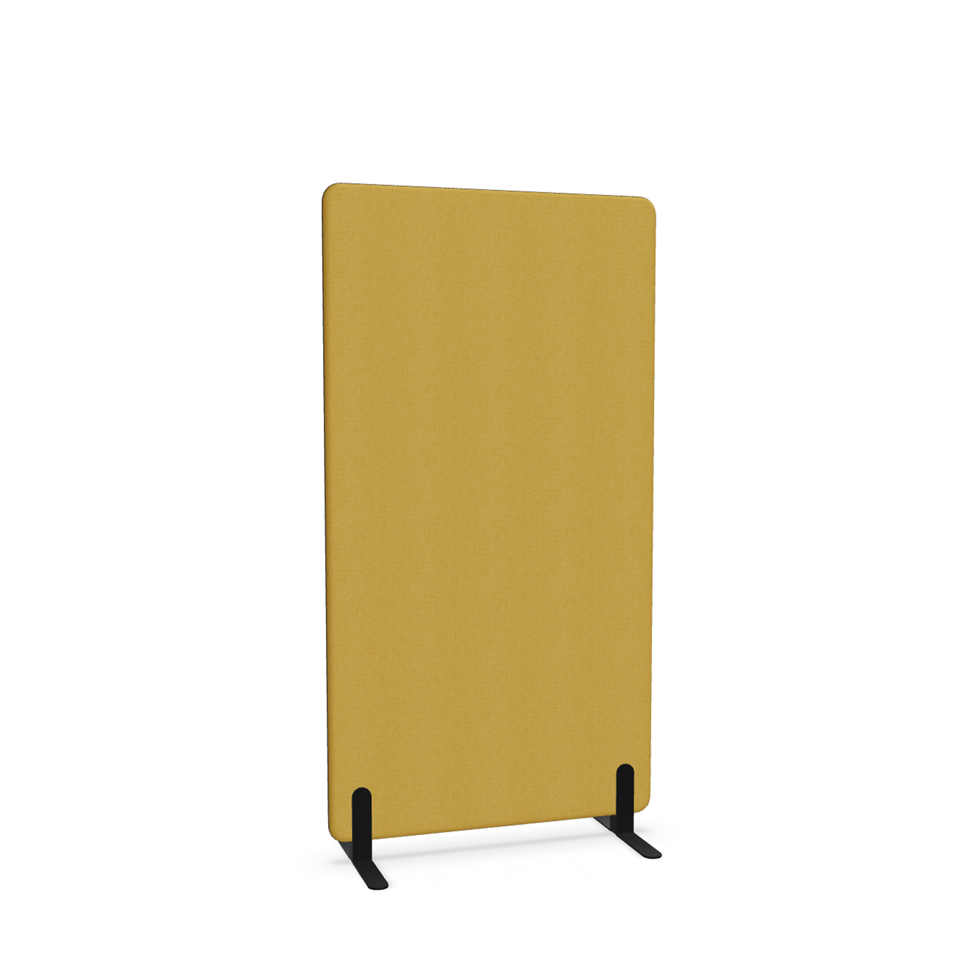 Image of Trennwand Mdd Sonic 90x165 cm, Freistehende Füsse, Gelb/Schwarz, Neu