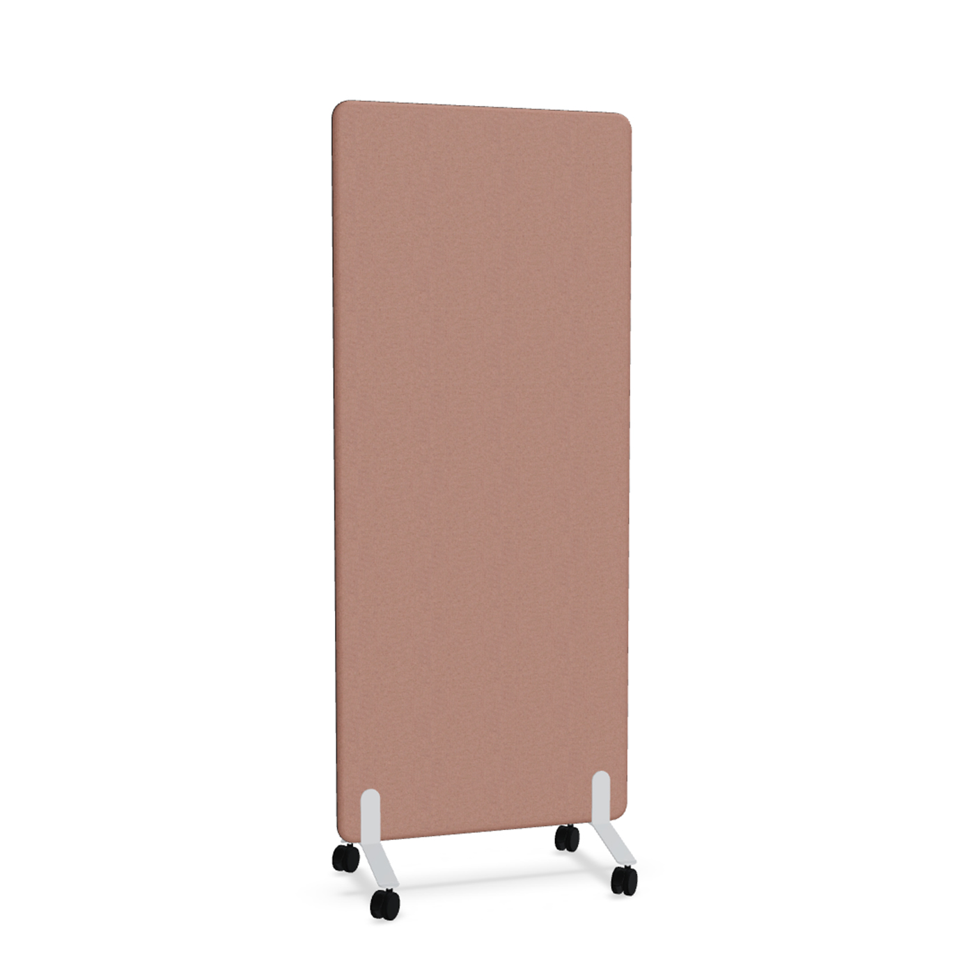 Image of Trennwand Mdd Sonic 80x185 cm, auf Rollen, Rosa/Weiss, Neu