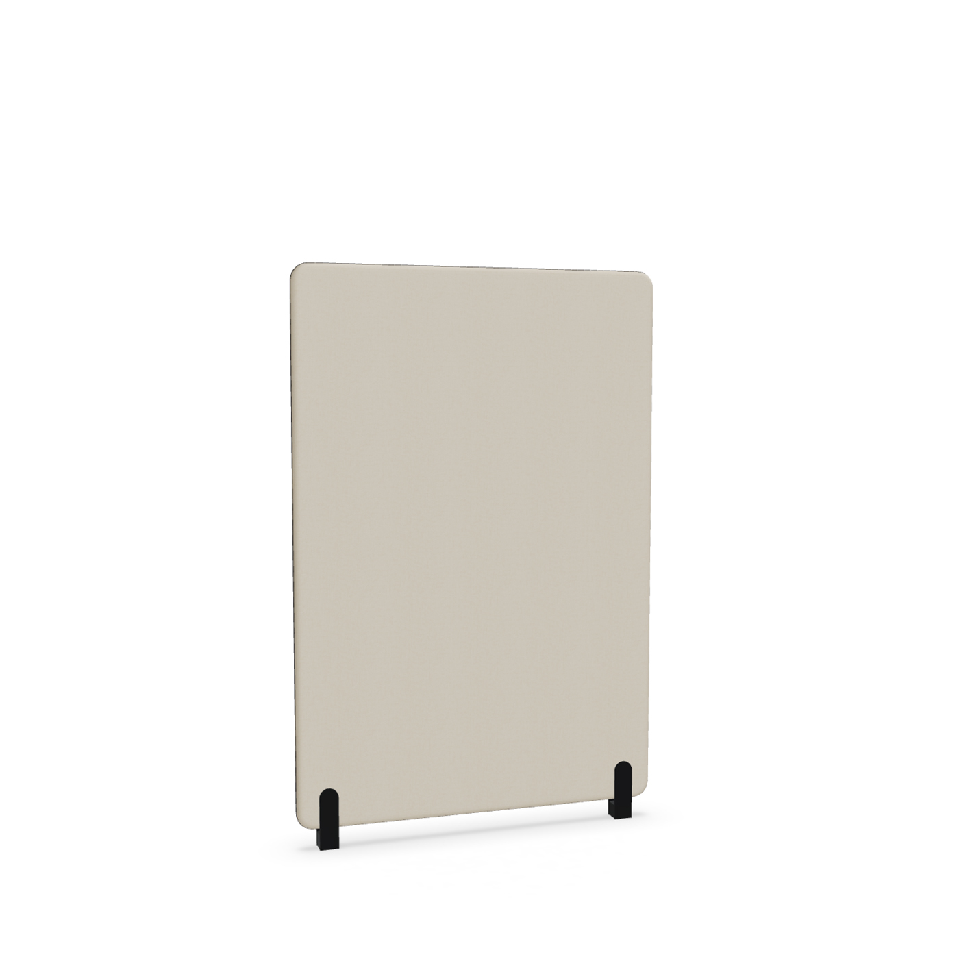 Image of Trennwand Mdd Sonic 100x145 cm, Distanzfüsse, Beige/Schwarz, Neu
