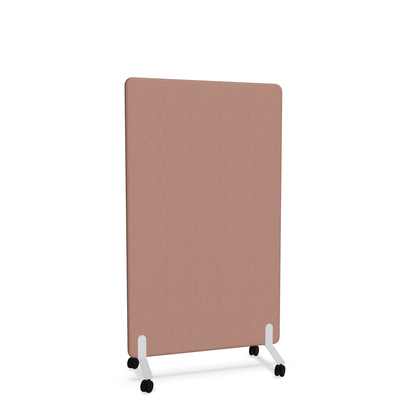 Image of Trennwand Mdd Sonic 100x165 cm, auf Rollen, Rosa/Weiss, Neu