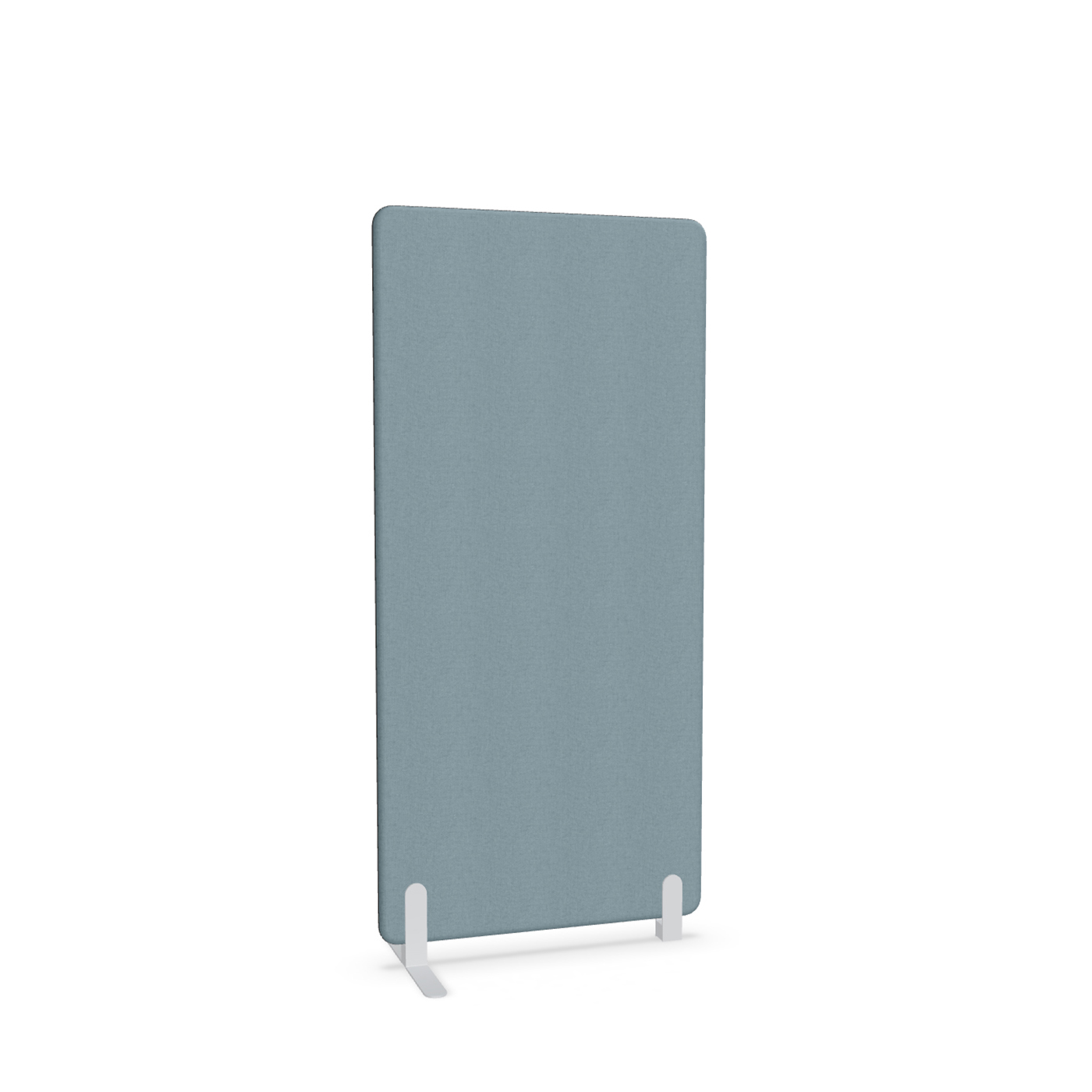 Image of Trennwand Mdd Sonic 80x165 cm, Freistehender Fuss und Distanzfuss, Blau/Weiss, Neu