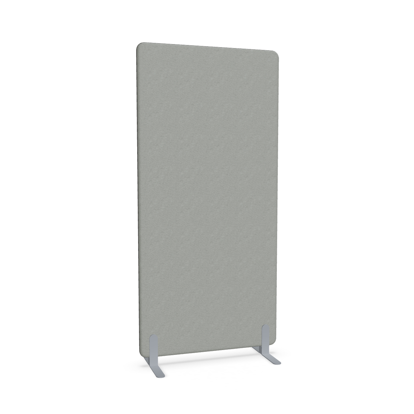 Image of Trennwand Mdd Sonic 90x185 cm, Freistehende Füsse, Grau/Silbergrau, Neu