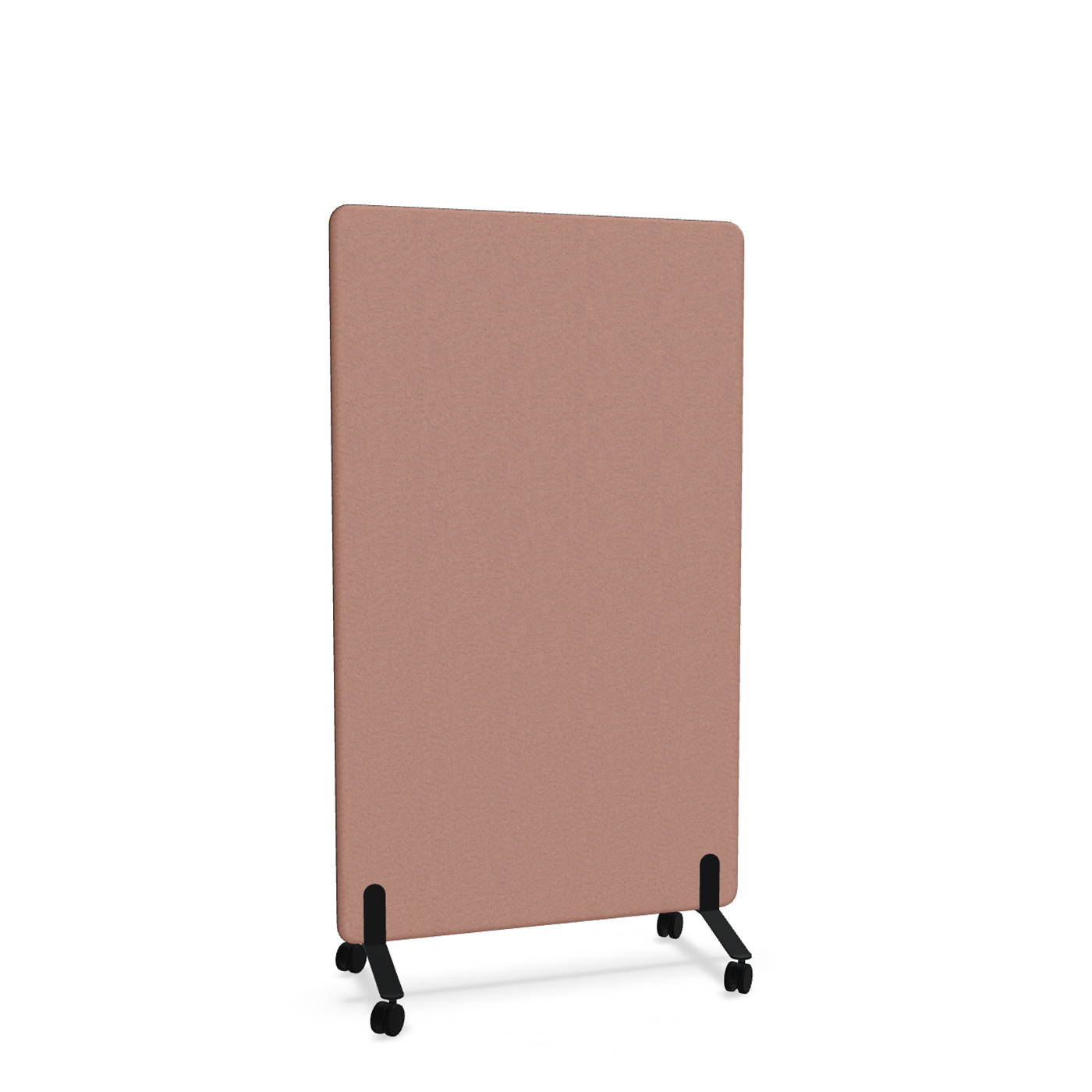 Image of Trennwand Mdd Sonic 100x165 cm, auf Rollen, Rosa/Schwarz, Neu