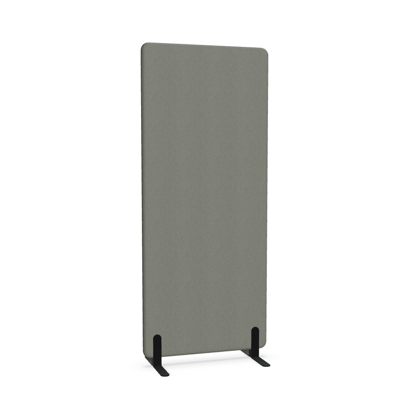 Image of Trennwand Mdd Sonic 80x185 cm, Freistehende Füsse, Anthrazit/Schwarz, Neu