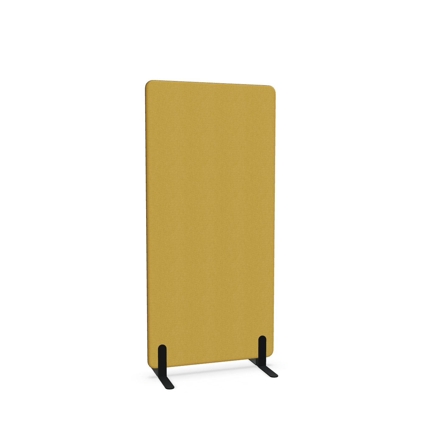 Image of Trennwand Mdd Sonic 80x165 cm, Freistehende Füsse, Gelb/Schwarz, Neu