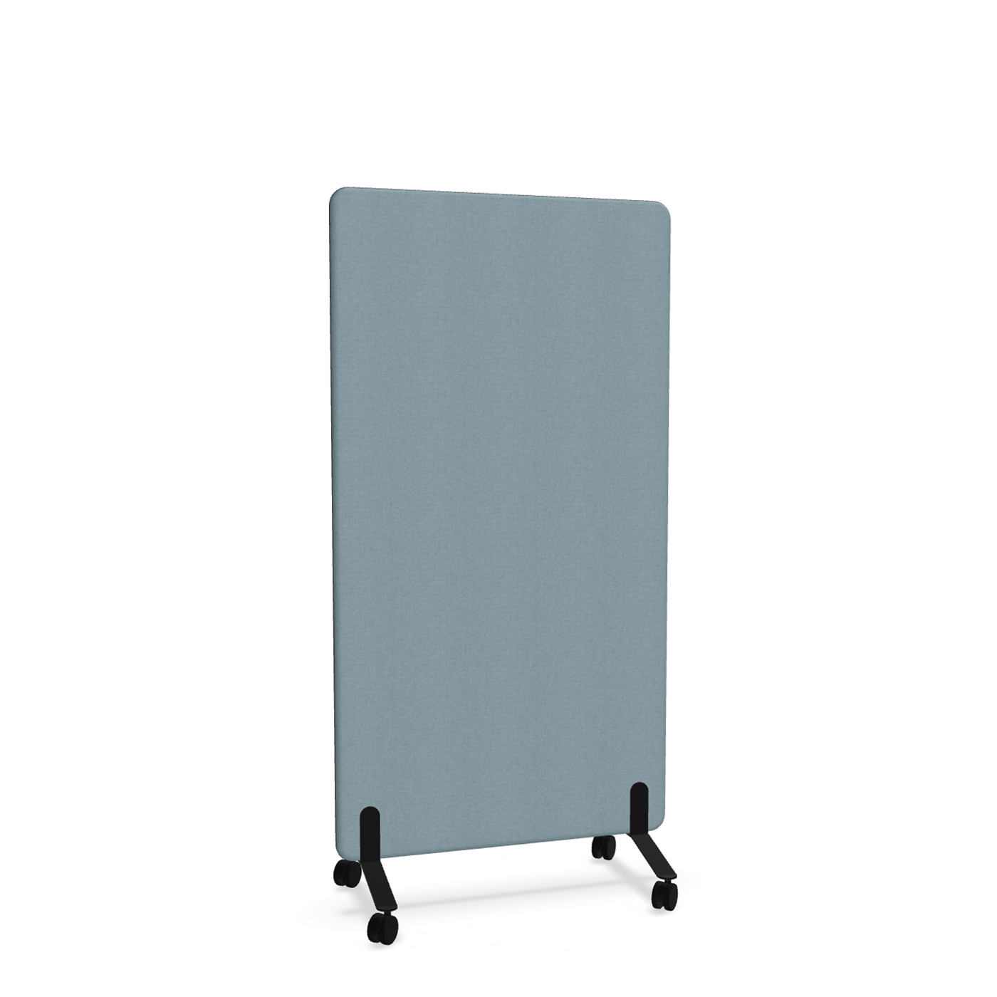 Image of Trennwand Mdd Sonic 90x165 cm, auf Rollen, Blau/Schwarz, Neu