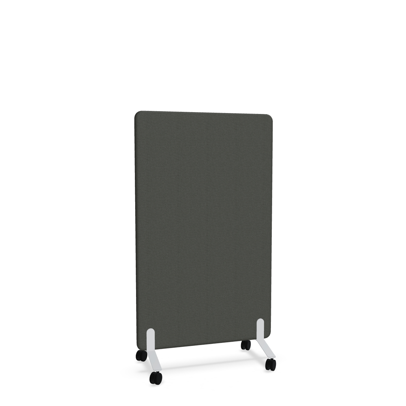 Image of Trennwand Mdd Sonic 90x145 cm, auf Rollen, Schwarz/Weiss, Neu