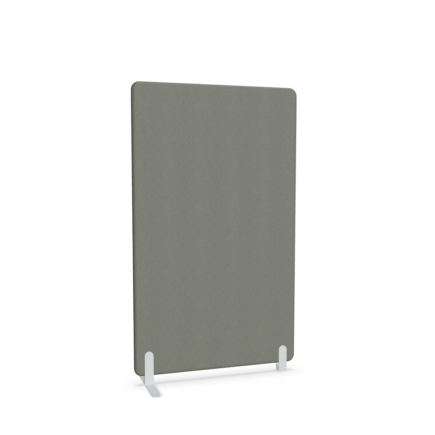 Image of Trennwand Mdd Sonic 100x165 cm, Freistehender Fuss und Distanzfuss, Anthrazit/Weiss, Neu