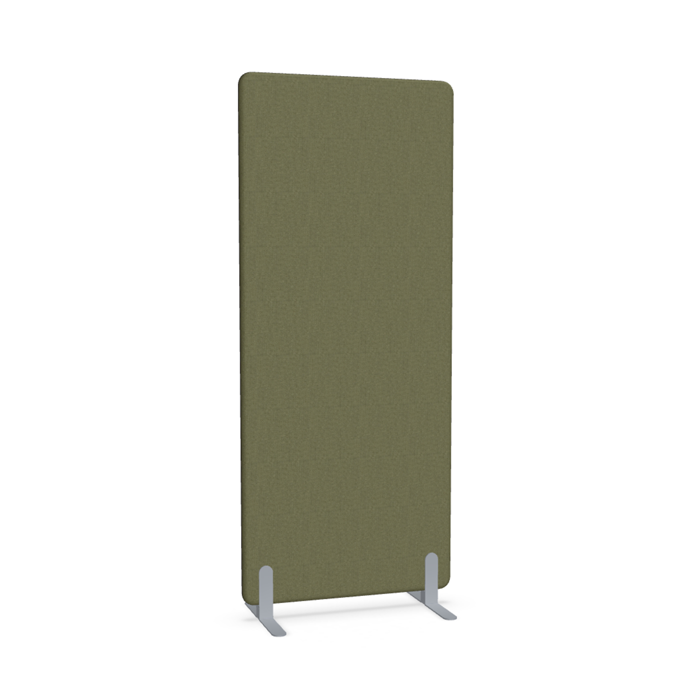 Image of Trennwand Mdd Sonic 80x185 cm, Freistehende Füsse, Olivgrün/Silbergrau, Neu