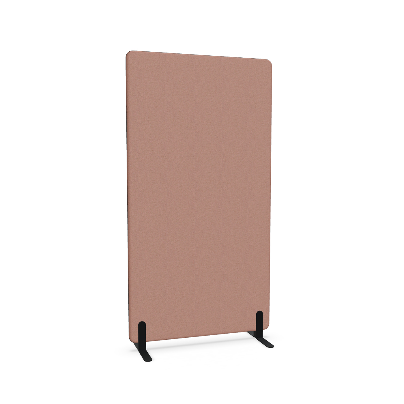 Image of Trennwand Mdd Sonic 100x185 cm, Freistehende Füsse, Rosa/Schwarz, Neu
