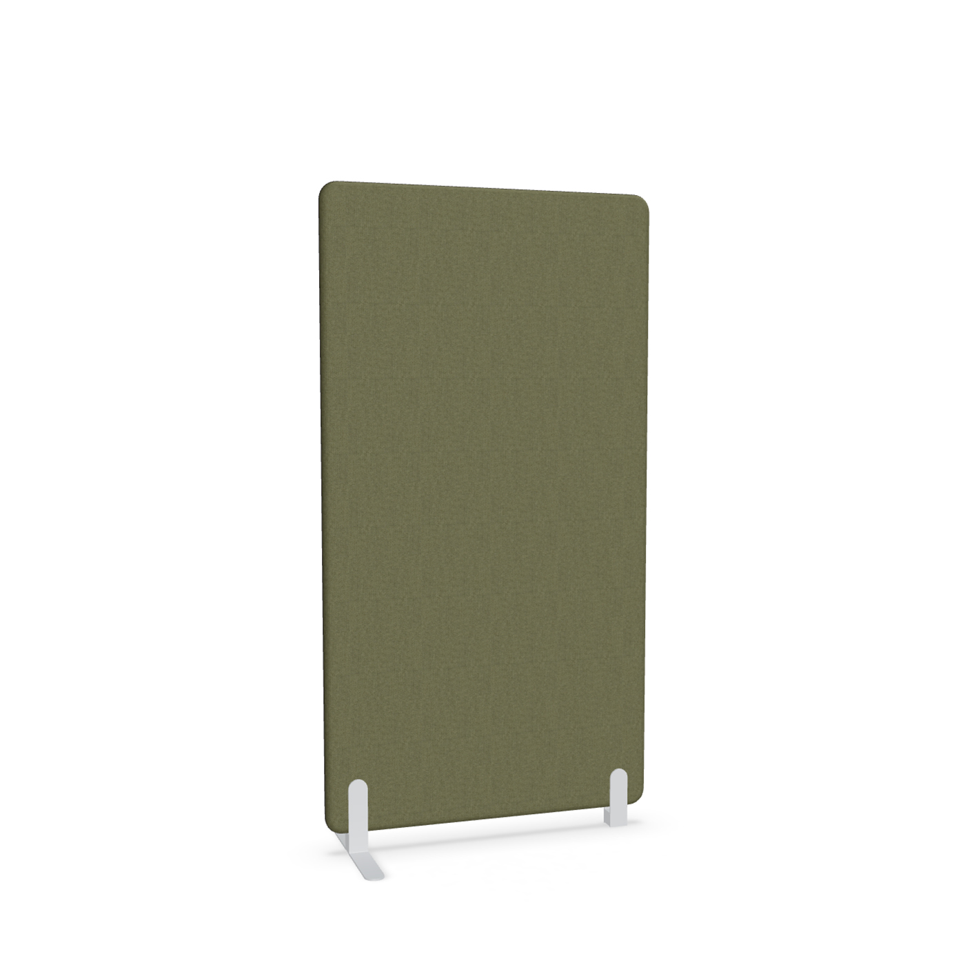 Image of Trennwand Mdd Sonic 90x165 cm, Freistehender Fuss und Distanzfuss, Olivgrün/Weiss, Neu