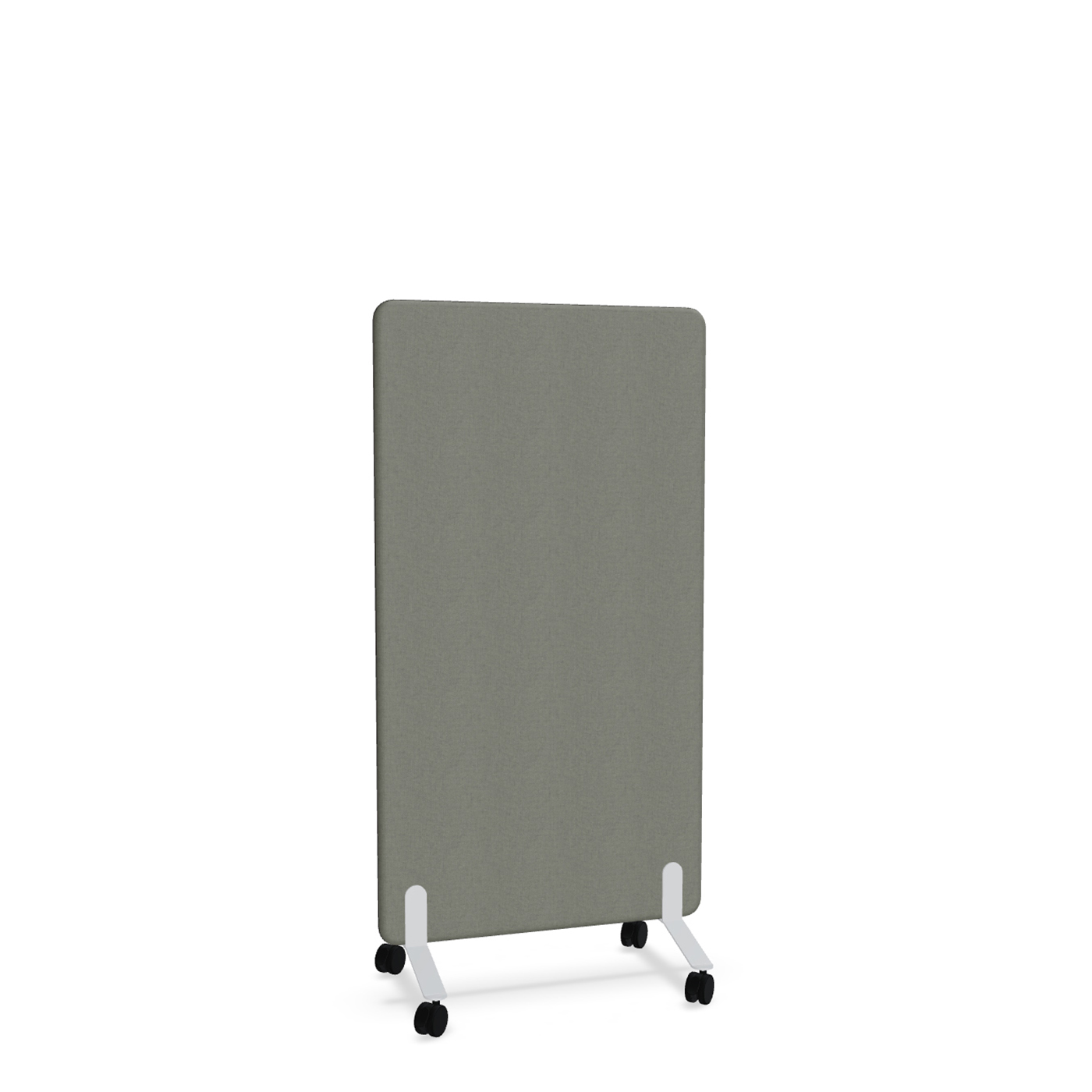 Image of Trennwand Mdd Sonic 80x145 cm, auf Rollen, Anthrazit/Weiss, Neu