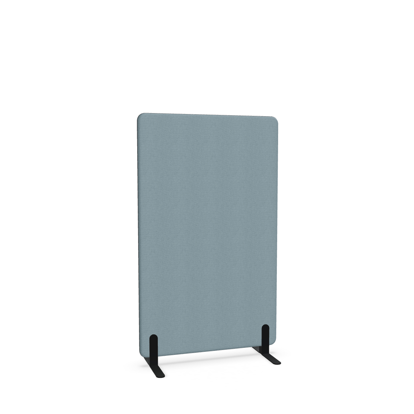 Image of Trennwand Mdd Sonic 90x145 cm, Freistehende Füsse, Blau/Schwarz, Neu