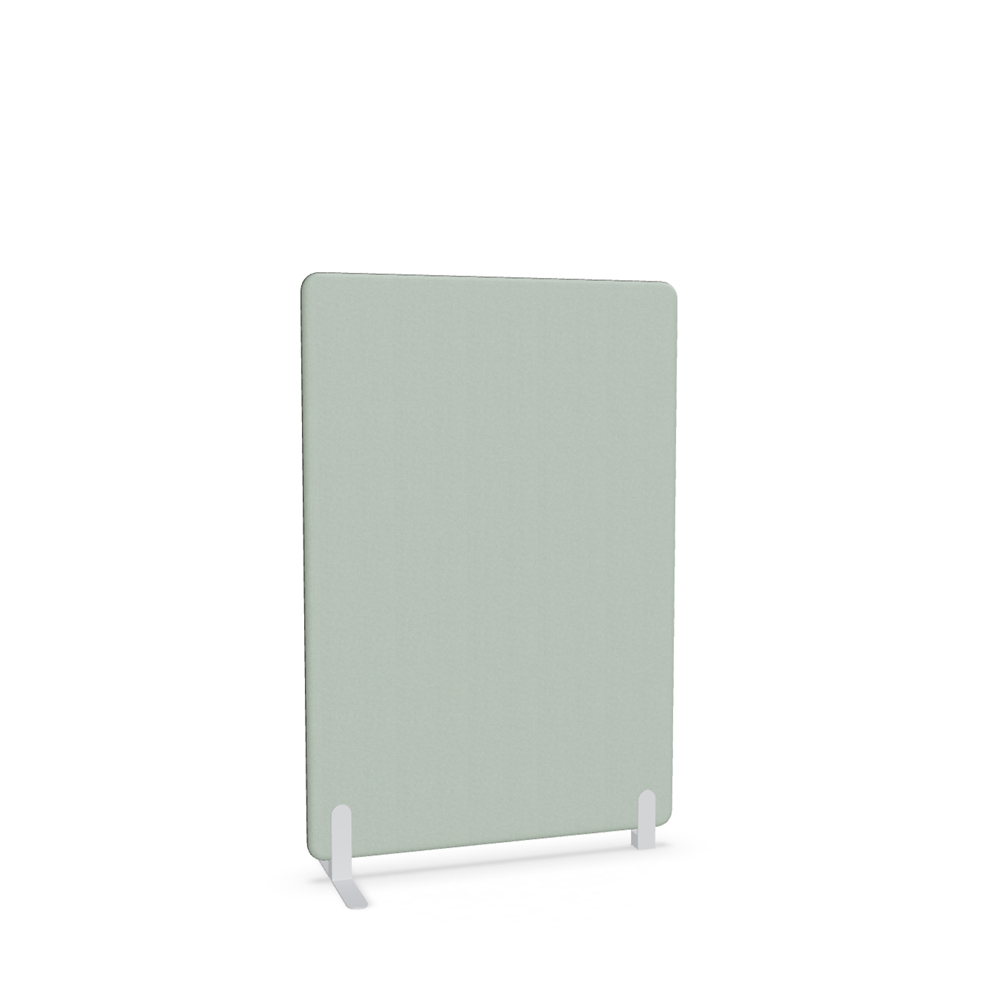 Image of Trennwand Mdd Sonic 100x145 cm, Freistehender Fuss und Distanzfuss, Grün/Weiss, Neu