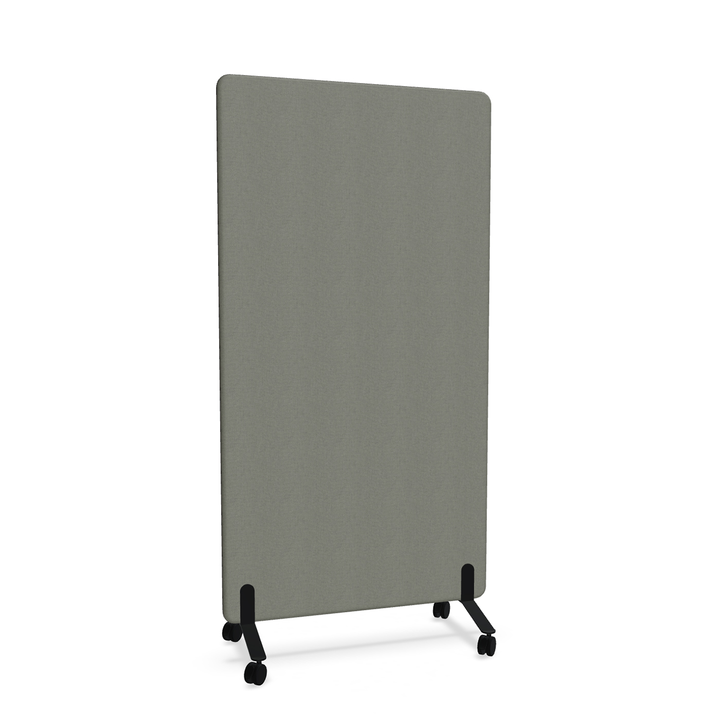 Image of Trennwand Mdd Sonic 100x185 cm, auf Rollen, Anthrazit/Schwarz, Neu