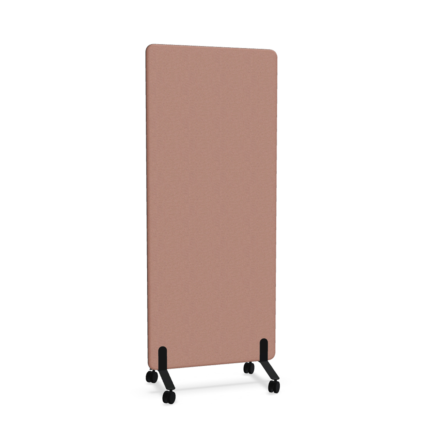 Image of Trennwand Mdd Sonic 80x185 cm, auf Rollen, Rosa/Schwarz, Neu