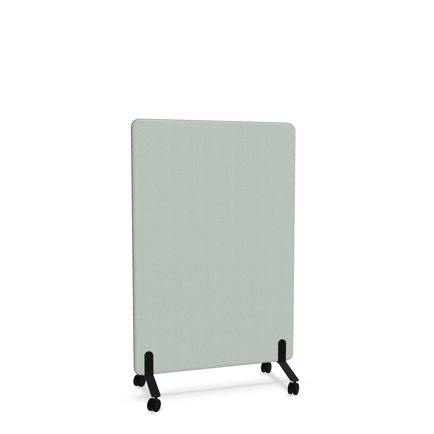 Image of Trennwand Mdd Sonic 100x145 cm, auf Rollen, Grün/Schwarz, Neu