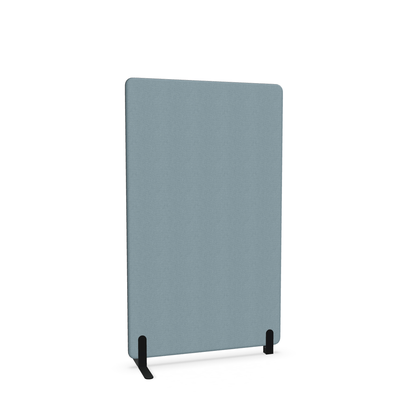 Image of Trennwand Mdd Sonic 100x165 cm, Freistehender Fuss und Distanzfuss, Blau/Schwarz, Neu