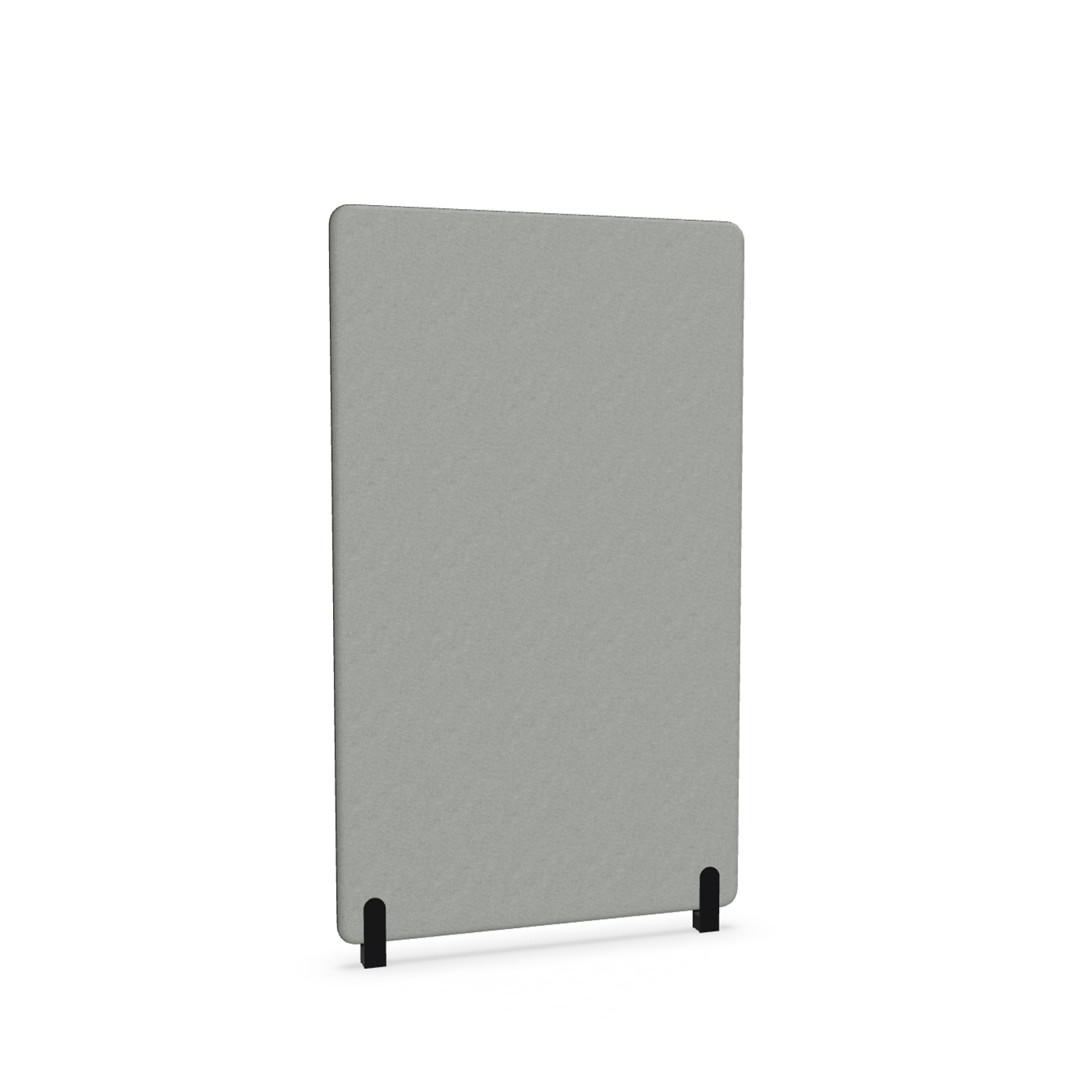 Image of Trennwand Mdd Sonic 100x165 cm, Distanzfüsse, Grau/Schwarz, Neu