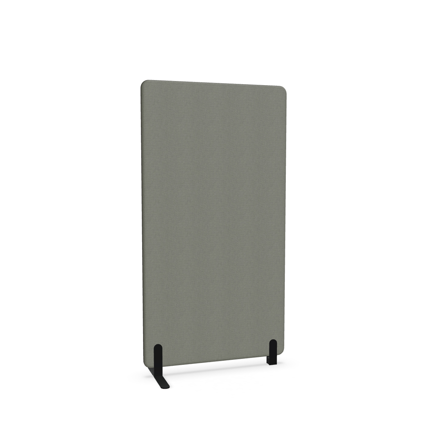Image of Trennwand Mdd Sonic 90x165 cm, Freistehender Fuss und Distanzfuss, Anthrazit/Schwarz, Neu