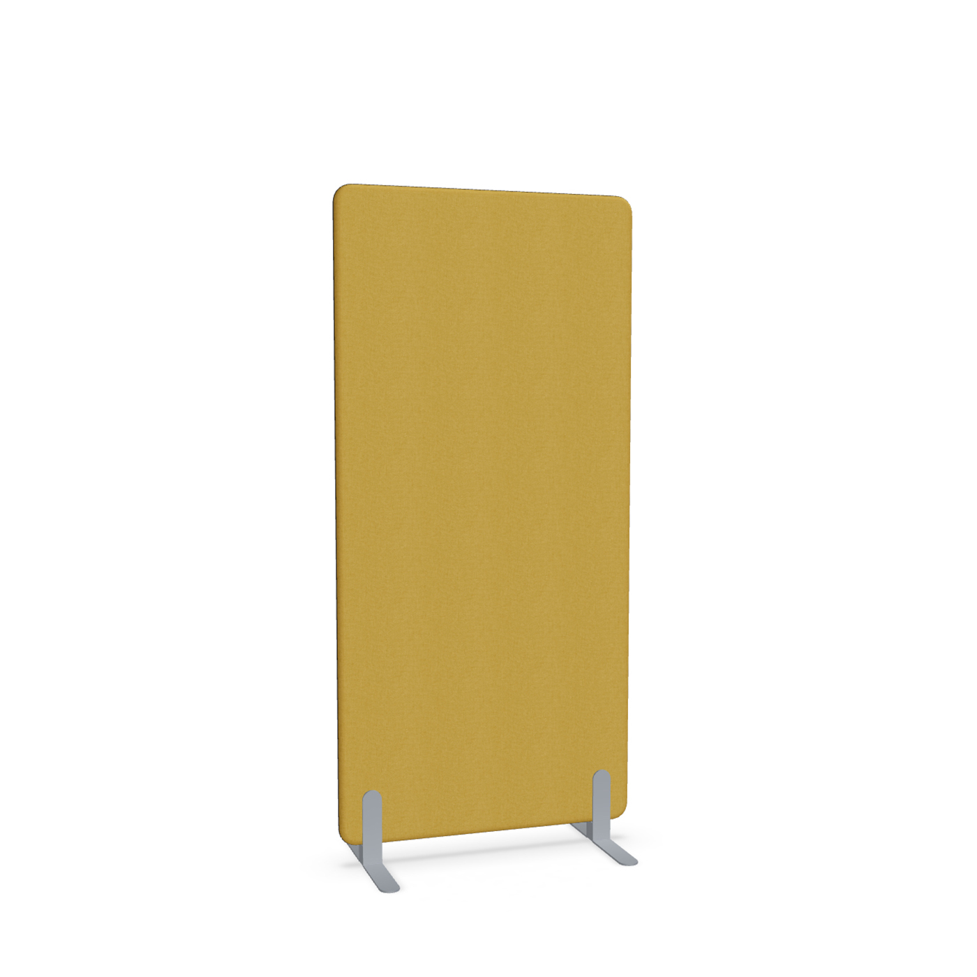 Image of Trennwand Mdd Sonic 80x165 cm, Freistehende Füsse, Gelb/Silbergrau, Neu
