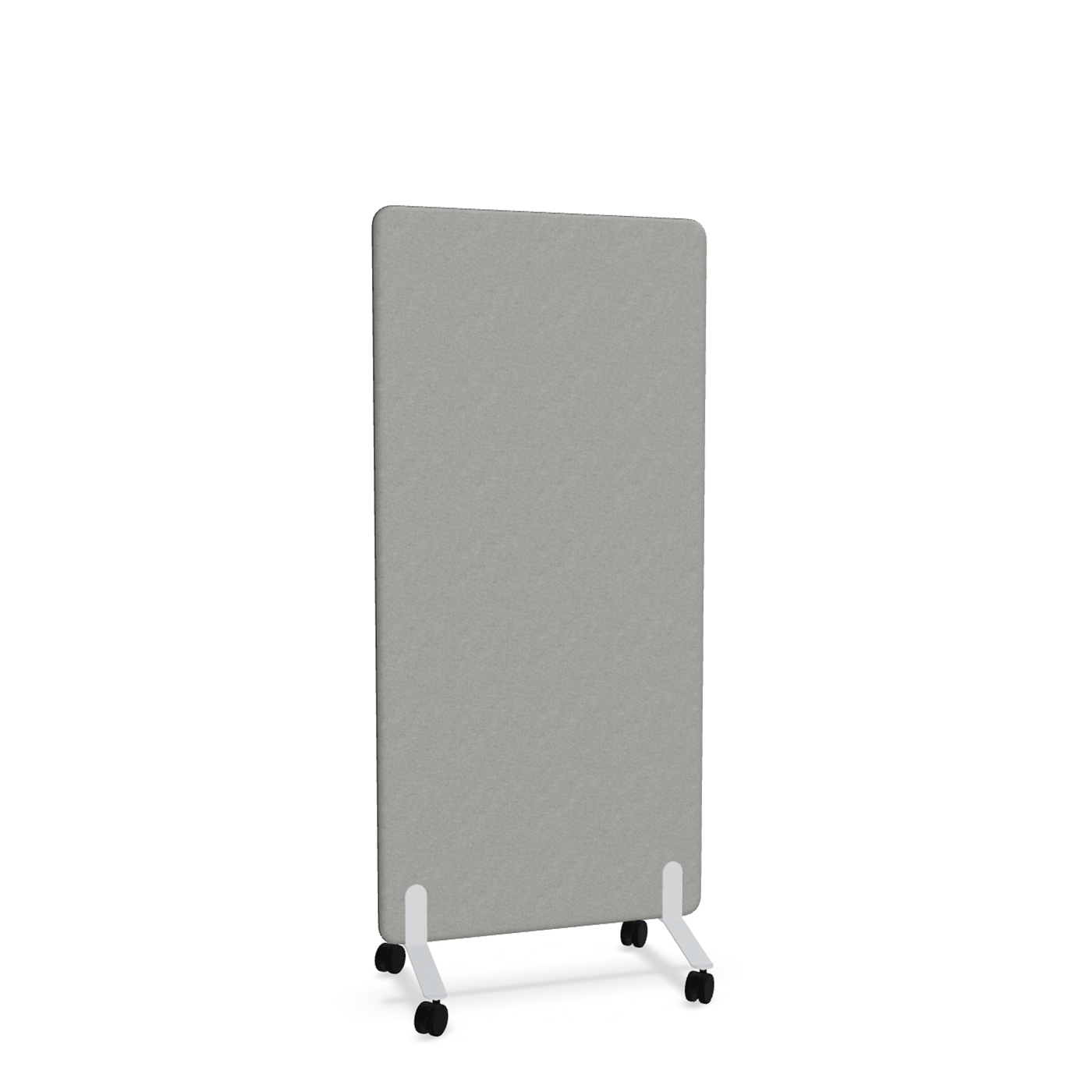 Image of Trennwand Mdd Sonic 80x165 cm, auf Rollen, Grau/Weiss, Neu