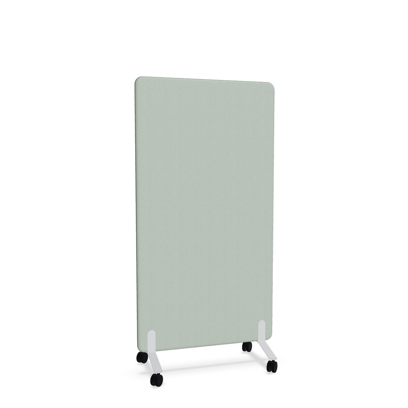 Image of Trennwand Mdd Sonic 90x165 cm, auf Rollen, Grün/Weiss, Neu