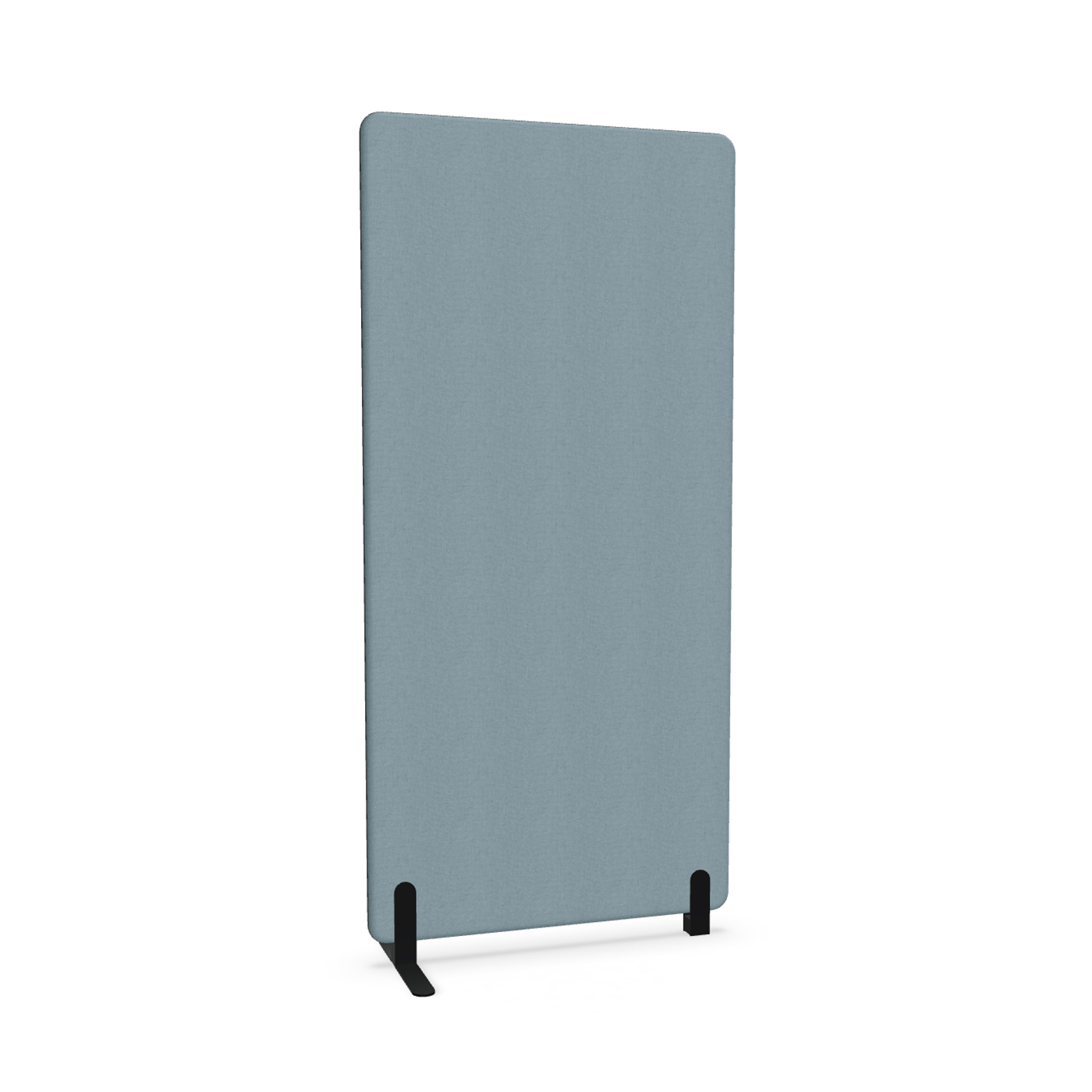 Image of Trennwand Mdd Sonic 90x185 cm, Freistehender Fuss und Distanzfuss, Blau/Schwarz, Neu