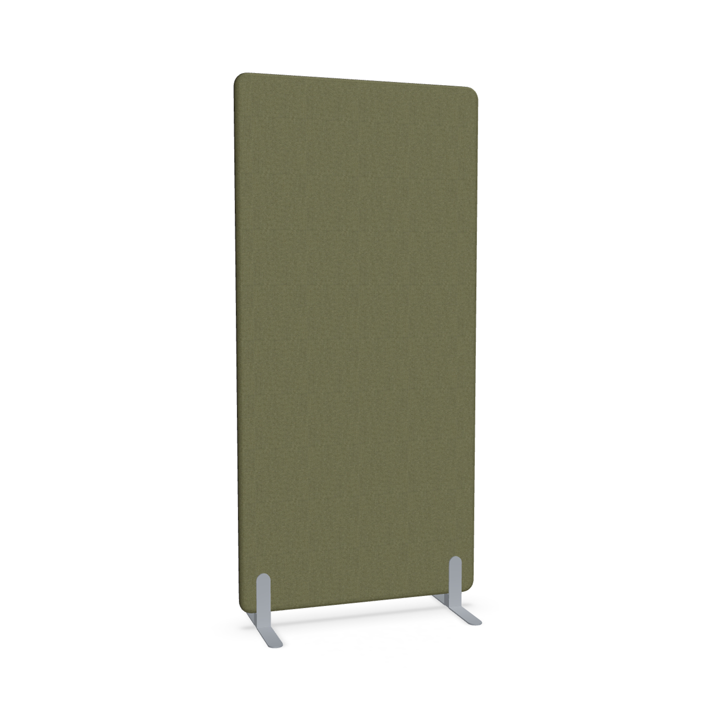 Image of Trennwand Mdd Sonic 90x185 cm, Freistehende Füsse, Olivgrün/Silbergrau, Neu