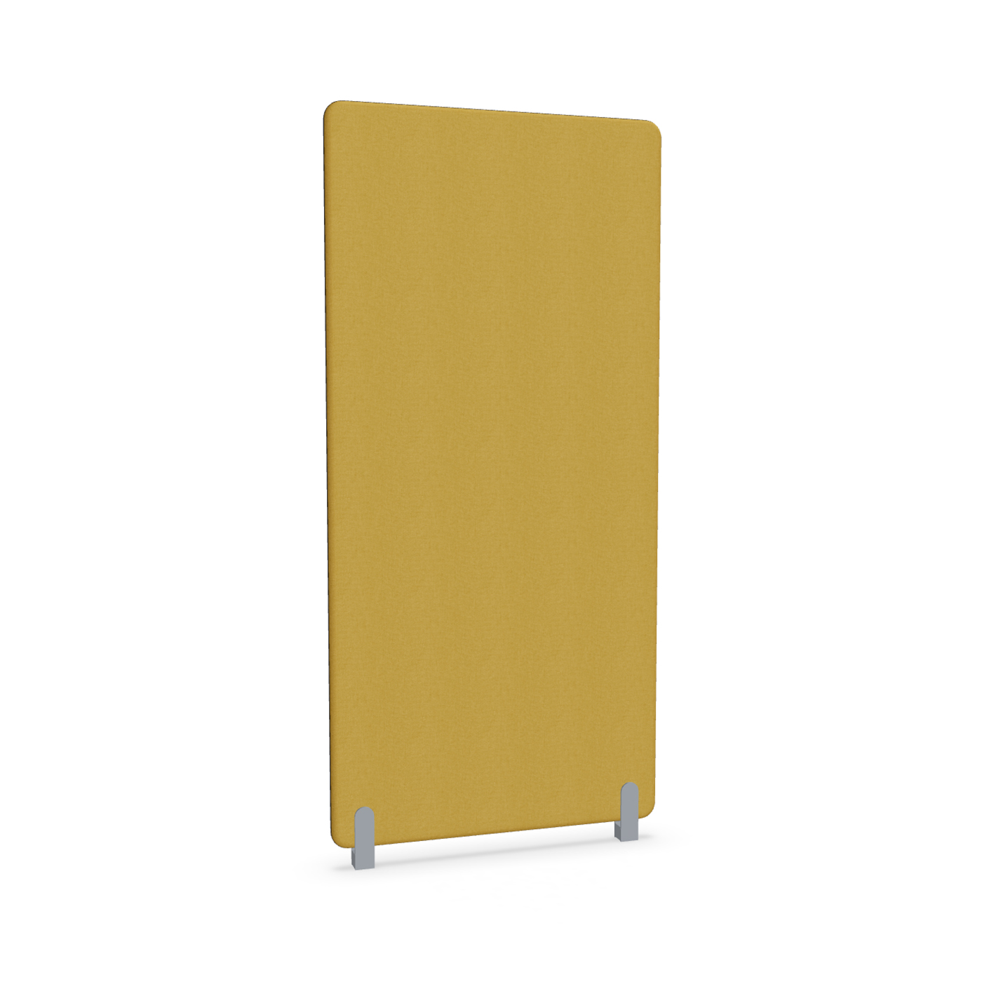 Image of Trennwand Mdd Sonic 90x185 cm, Distanzfüsse, Gelb/Silbergrau, Neu